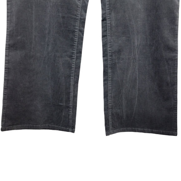 Talbots Signature Boot Corduroy Pants Size 24W Gray Bootcut High-Waisted Casual - Picture 3 of 10